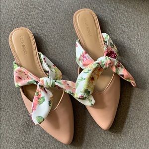 Villa rouge mules size 8